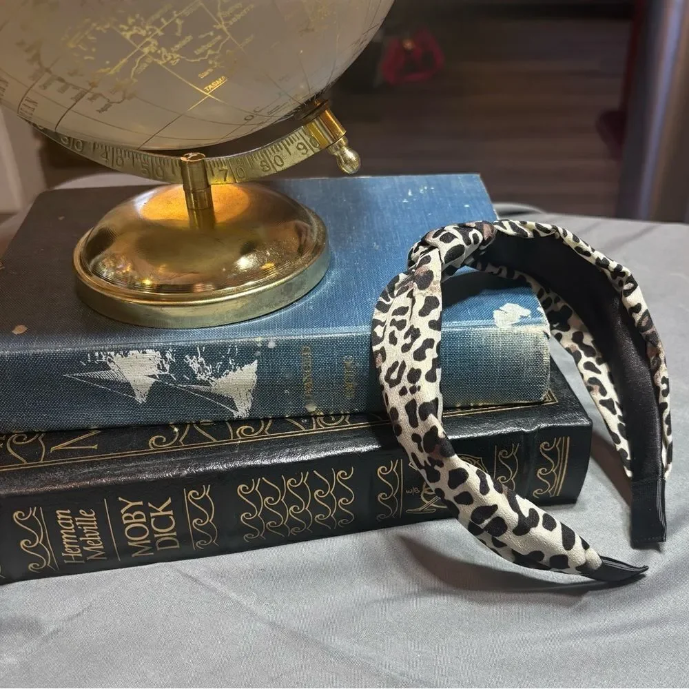 Leopard Print Headband New! Fashion Headband for Women & Girls Wide Top Knot